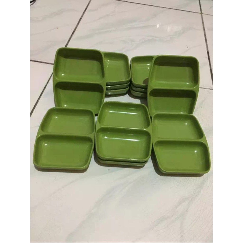 

12 Piring Sambal Sekat 2 - Tempat Sambal - Tempat Sambel Cabe