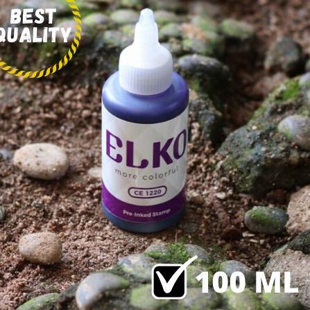 

Big Sale - Tinta Stempel Flash Trodat Otomatis Warna UNGU isi 100 ML ELKO Waterproof 사
