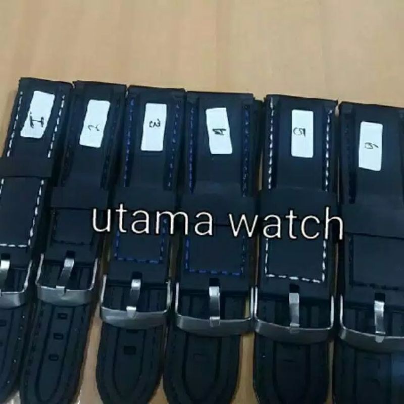 Tali jam tangan termurah rubber strap,list hitam,list merah,list biru,list putih 20,22,24mm