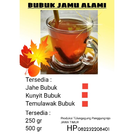 

Bubuk Jamu Alami