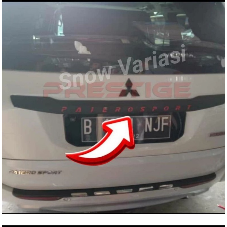 Trunklid / Trunk Lid Belakang Black Non LED All New Pajero Sport 2016
