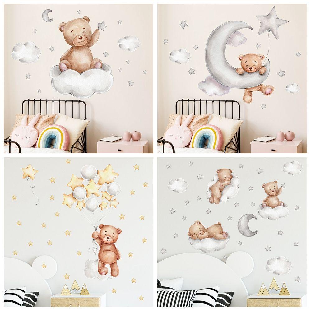 Populer Stiker Dinding Removable Background Wallpaper Dekorasi Rumah Cat Air Decals