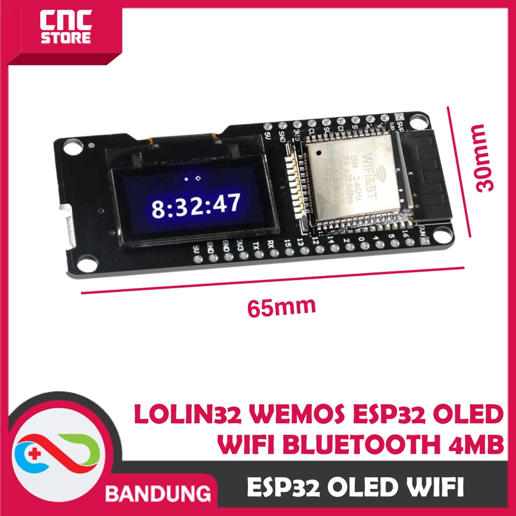 LOLIN32 WEMOS ESP32 WITH OLED DISPLAY IOT BLUETOOTH 4MB ESP-32 WIFI