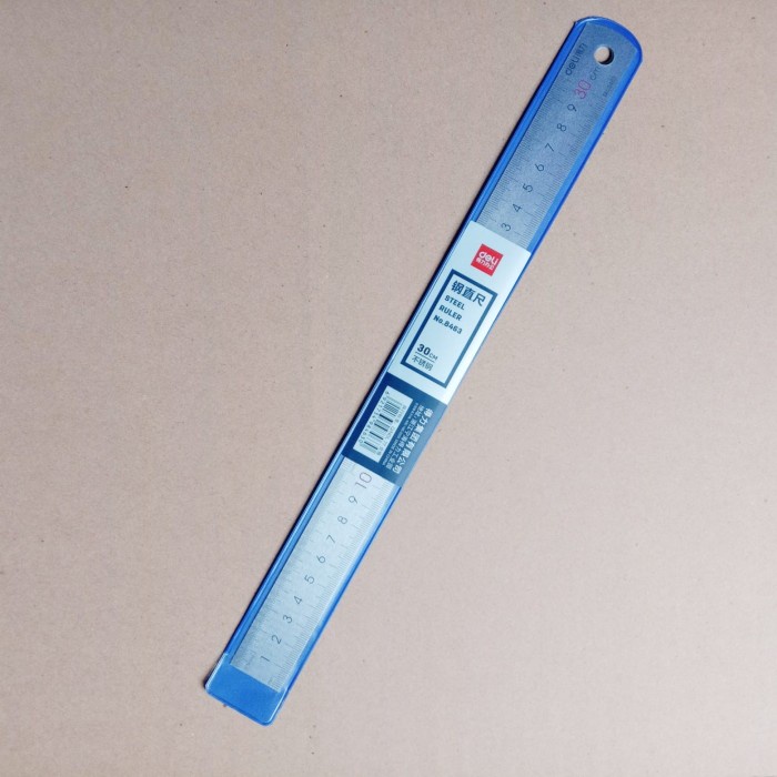 

Sale Penggaris Besi / Stainless Steel Deli 30 Cm Tebal Bergaransi