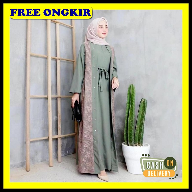 Gamis Wanita Terbaru 2023 Gsmis Lebaran Sarii Buju Muslim Wanita Sari  Baju Gamis Syari Muslim Wani