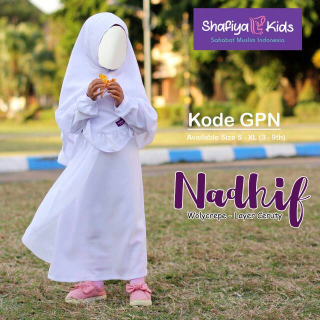 Gamis Anak Putih - Nadhif by shafiya kids