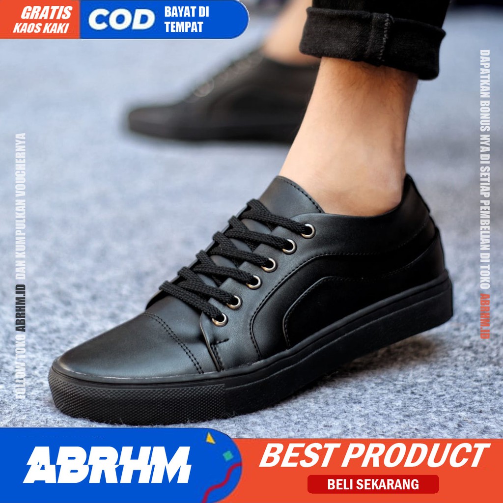 ABRHM x OLIVER Sepatu Casual Sneakers Sepatu Pria Casual Sneaker Kulit Pu Original Sepatu Semi Formal cowo Sepatu Kasual Kerja Kuliah Kondangan Gaya Santai Keren Kekinian Original Murah Terlaris