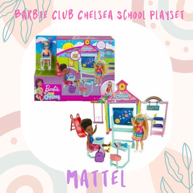 MATTEL BARBIE CLUB CHELSEA SCHOOL PLAYSET ORIGINAL MAINAN ANAK PEREMPUAN BONEKA BARBIE