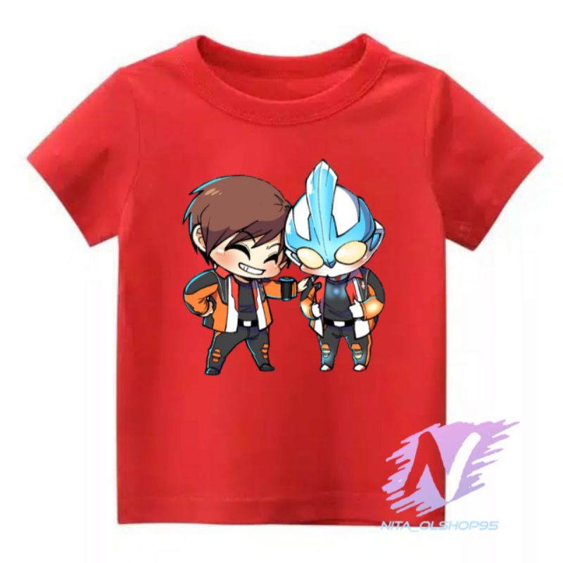 kaos Ultraman Gaia baju anak superhero ultramen