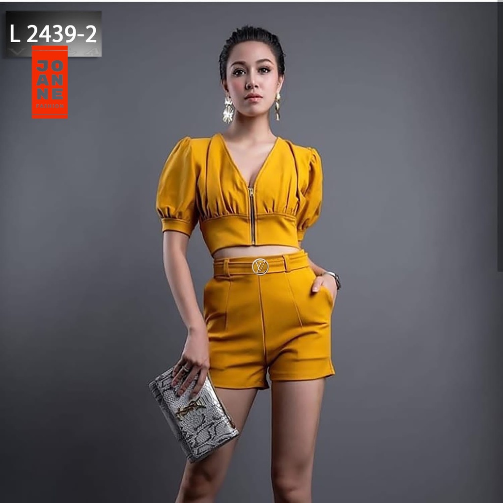 Joanne Fashion | Setelan Wanita Scuba Premium | One Set Scuba Wanita | Setelan Baju dan Celana Pende