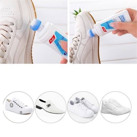 SEMIR SEPATU PUTIH / CAIRAN PEMBERSIH / SHOE CLEANER POLISH