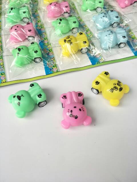 Mobil Mobilan Pullback Boneka Mini Lucu Murah