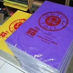 

Kertas Omega Foil Ungu Nomor 22 Karton Cover Omega Foil isi 50lembar