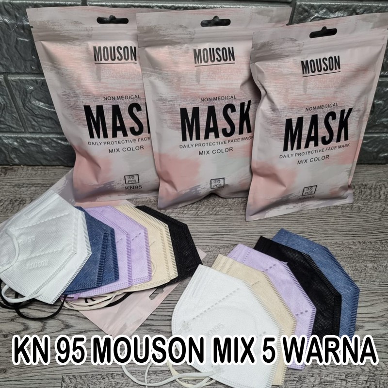 Masker KN95 10pcs warna mix/masker KN95 5 mix/masker KN95 dewasa