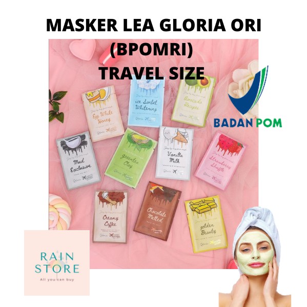 BPOM Masker Lea Gloria Travel size 10 gr