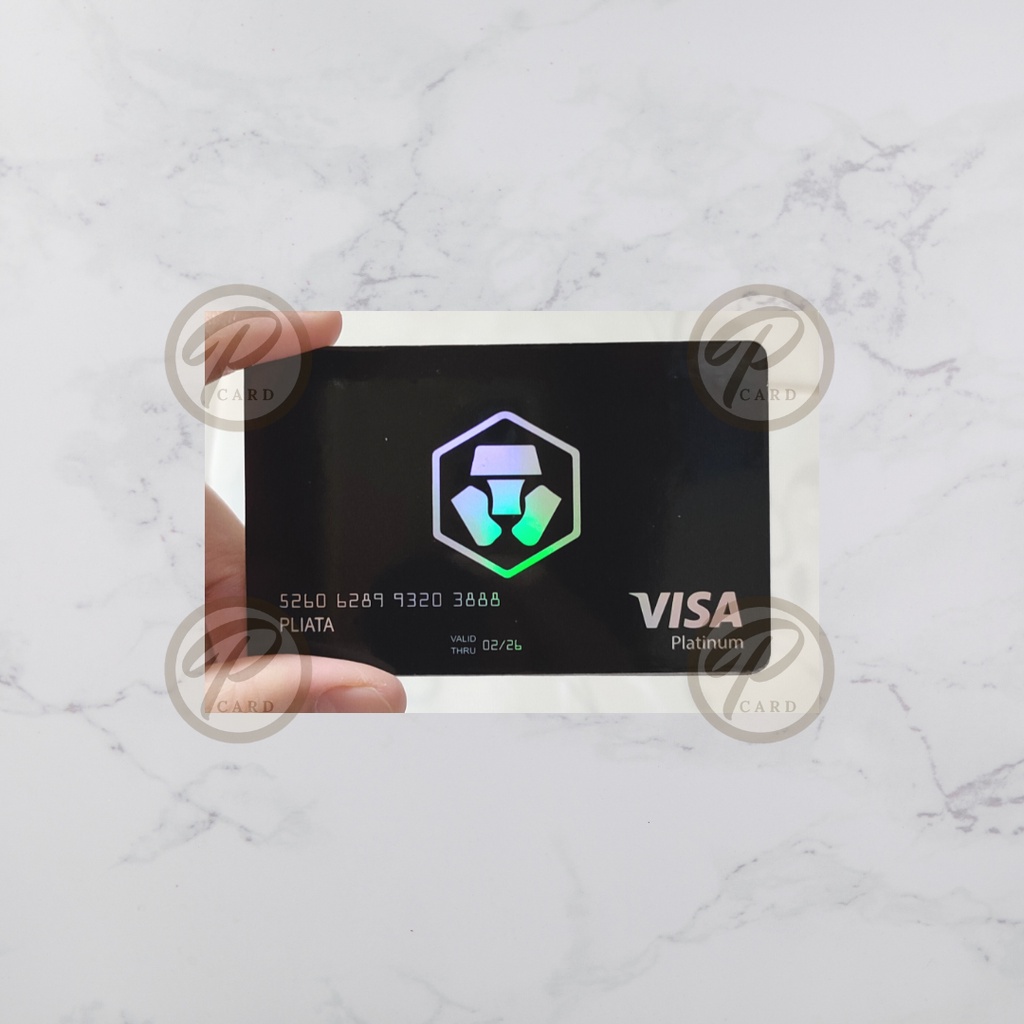 Sticker Crypto Visa Hologram Card  - Card Cover Skin Sticker - PLIATA Stiker Kartu ATM, E-Money, E-Toll