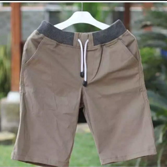 CHINOS PENDEK PINGGANG KARET - CHINOS PENDEK KOLOR - CHINO PENDEK RIP PREMIUM TERLARIS-TERMURAH BISA COD