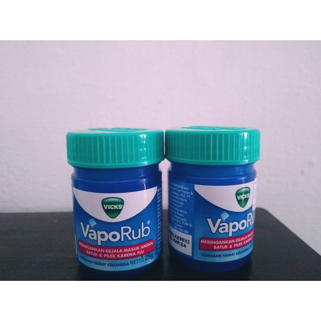 Vicks Vaporub 25 gr - Obat Oles Pereda Batuk Pilek , hidung tersumbat