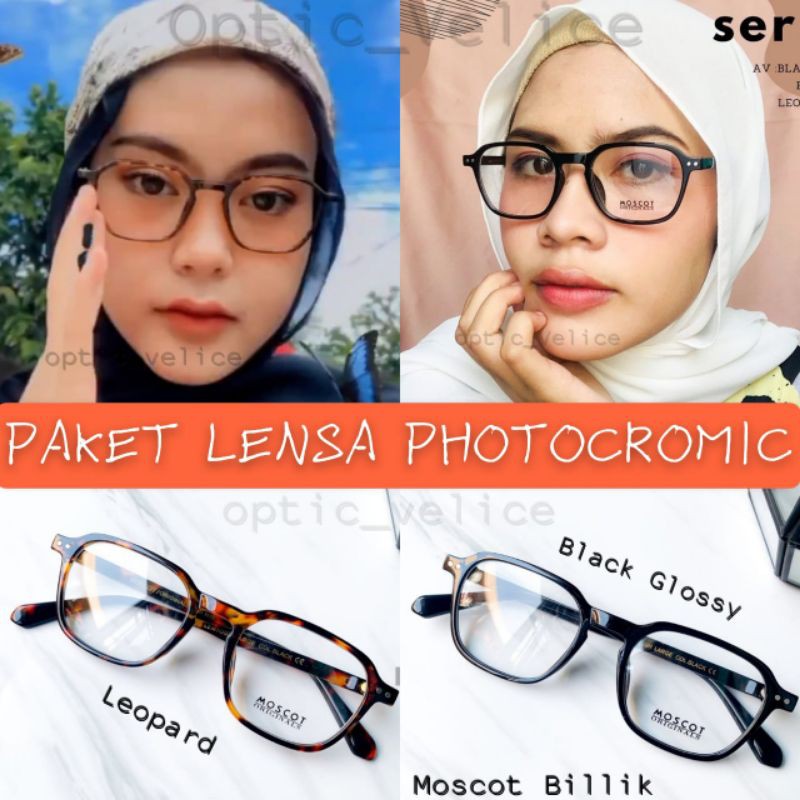 KACAMATA MOSCOT  MINUS ANTIRADIASI - FRAME KOREA TERBARU - FRAME BESI UNISEX BISA (CEWEK/COWOK)