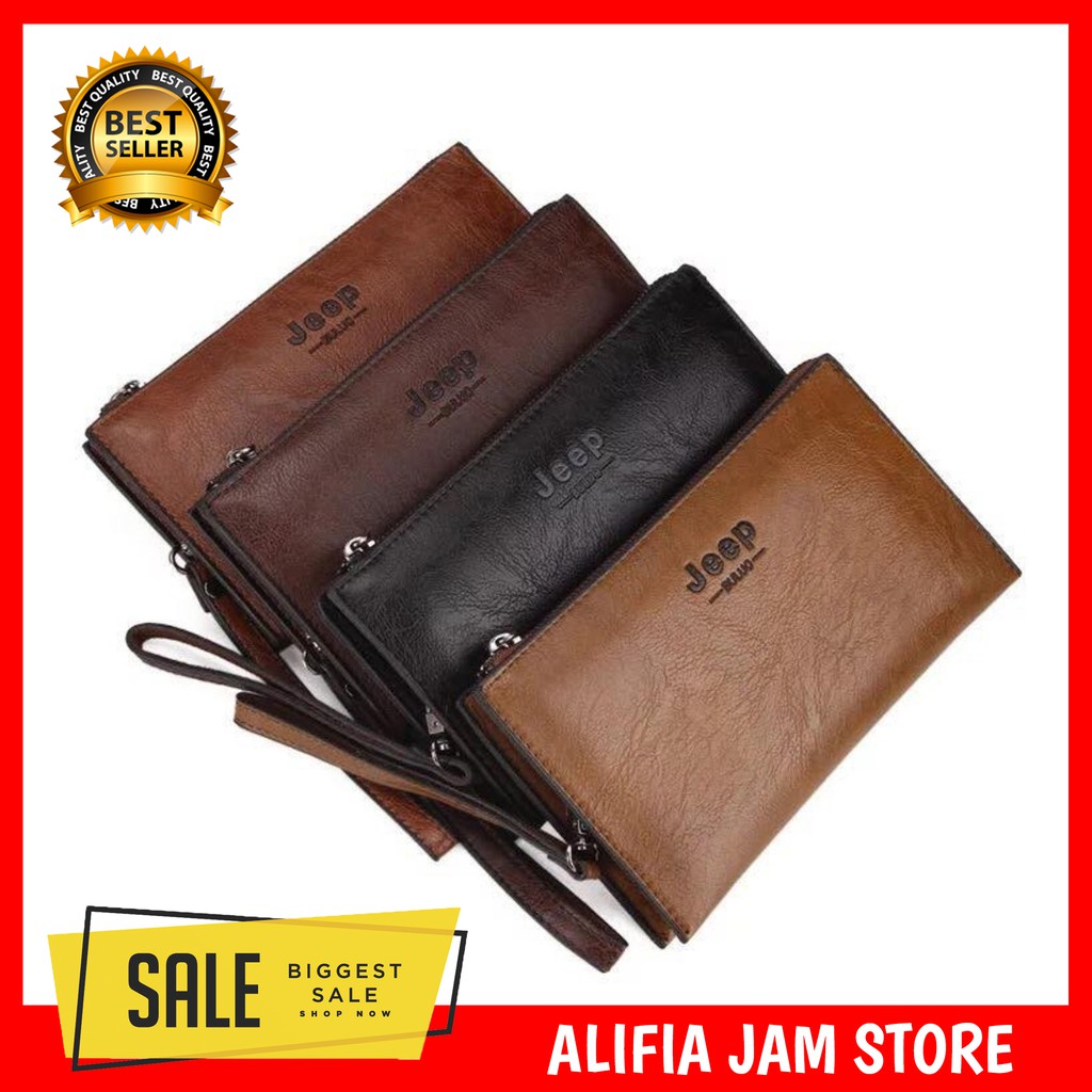  Dompet  Panjang Pria Handbag Bahan kulit  Sintetis Premium 