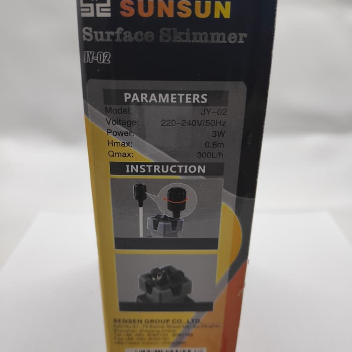 Sunsun JY-02 / SS-02 Surface Skimmer JY02 Penghilang Minyak Permukaan