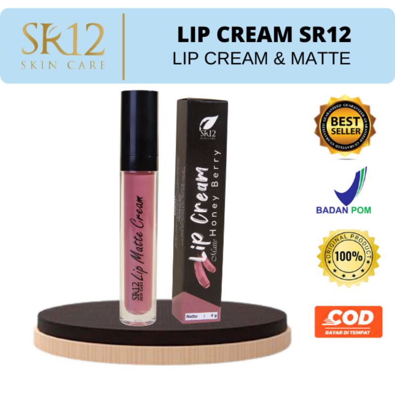 LIP CREAM SR12 / SR12 / LIP MATTE CREAM / LIP MATTE / LIP CREAM  NON PARABEN