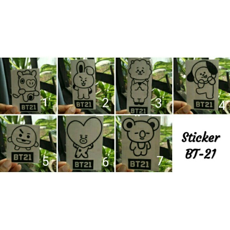 

STICKER BT 21 (CUTTING STICKER MURAH DAN AWET)