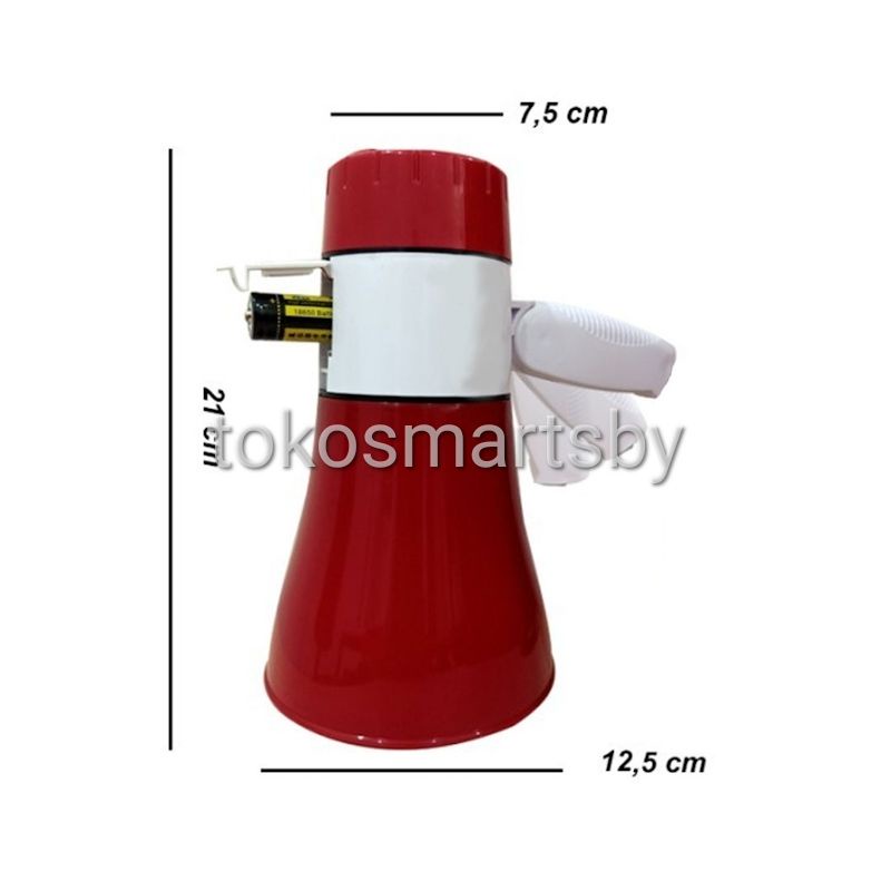 TOA MegaPhone Pengeras Suara Rechargeable Plus Sirine + USB