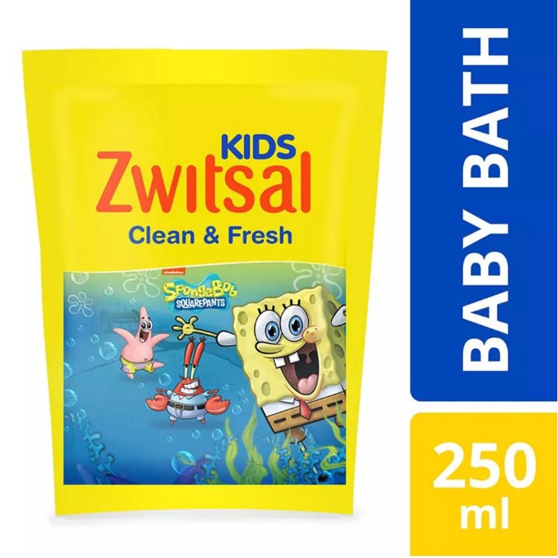 Zwitsal Kids Bubble Bath Beauty / Active 250ml Refill Pouch