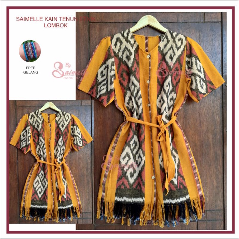 TUNIK ROMBE RAMBU TENUN LOMBOK#SAIMELLE