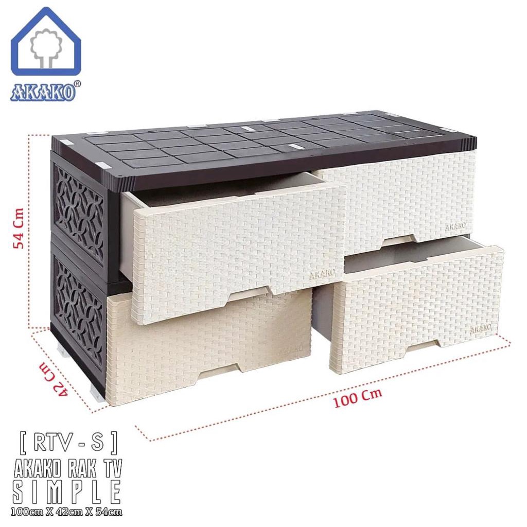 RAK TV MODERNA LACI ROTAN LEMARI PLASTIK SERBAGUNA