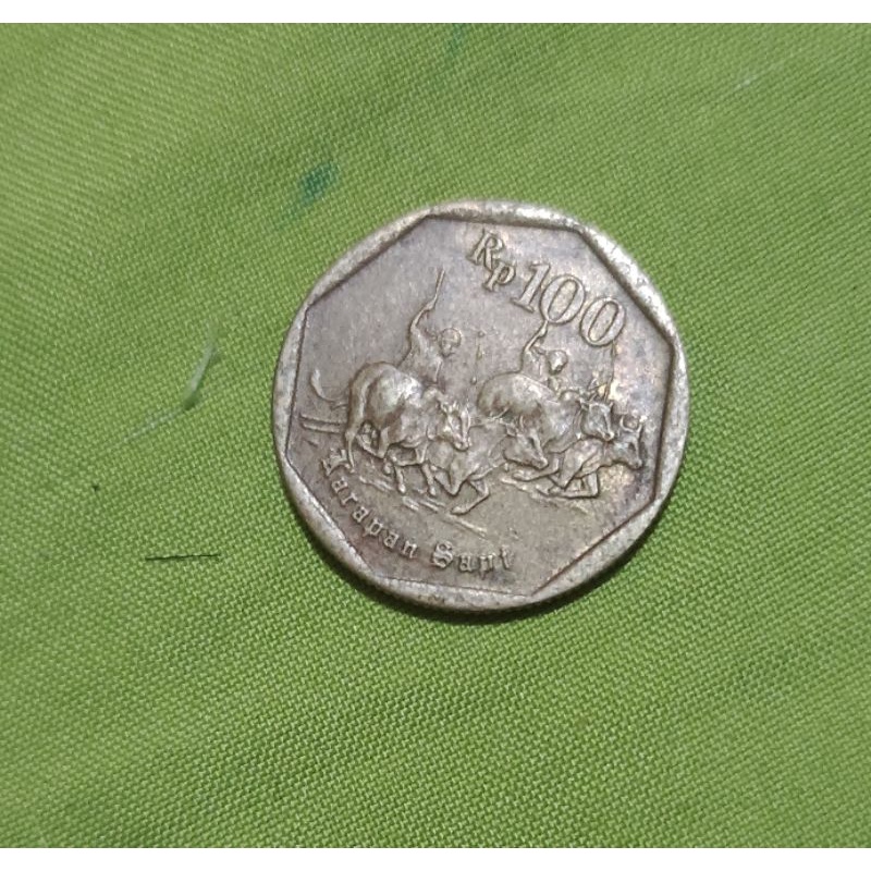Koin Karapan Sapi 100 perak tahun 1996/1998