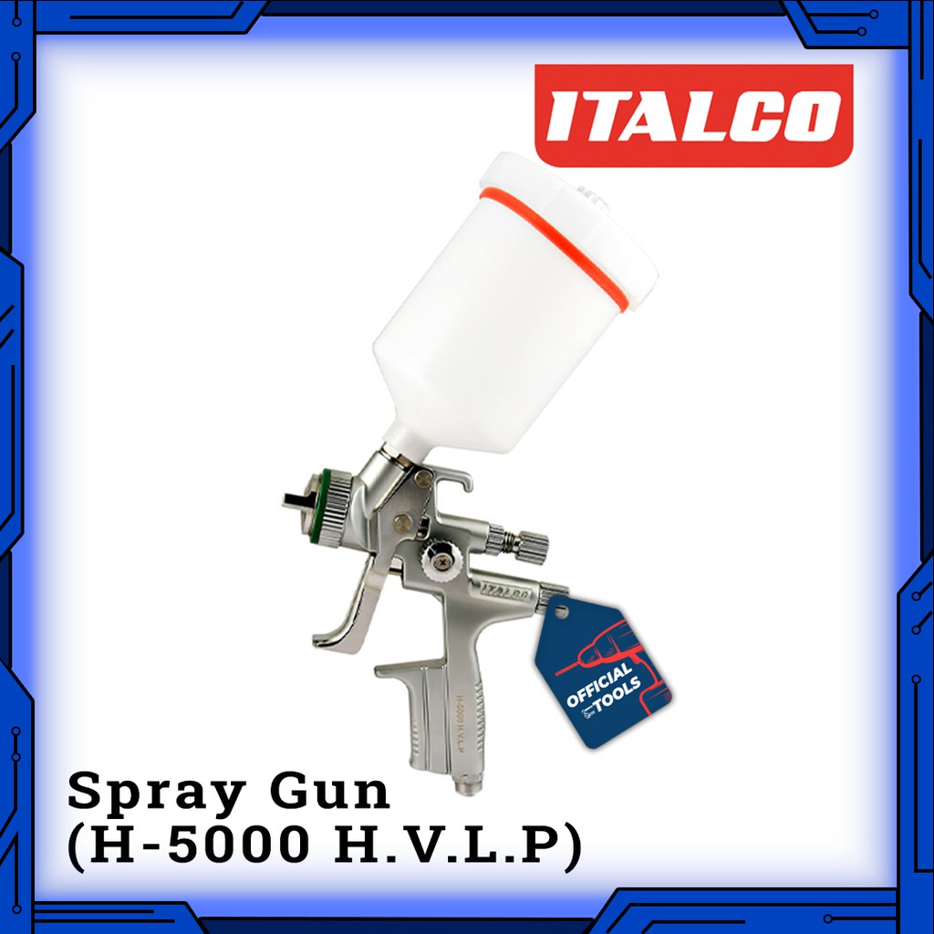 Spray Gun Italco 1.3 mm H-5000 H.V.L.P Tabung Atas Italco H 5000