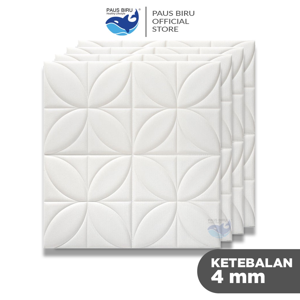 Paus Biru - Wallpaper 3D FOAM / Wallpaper Dinding 3D Motif Foam Batiky/Wallfoam Batik 4MM