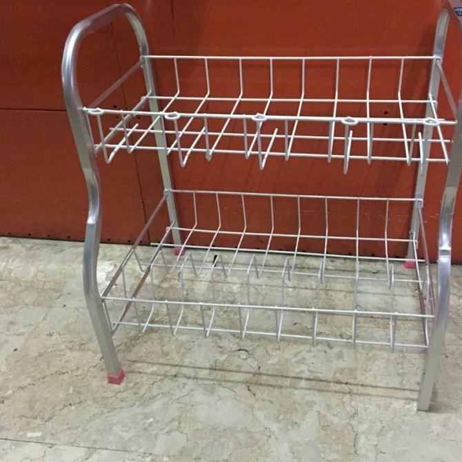 >>>>>] Rak piring susun 2 aluminium