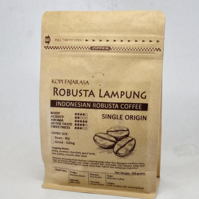 

Promo Akhir Tahun Kopi Fajarasa Robusta Lampung Biji Kopi Robusta 200 Gram Kode 17