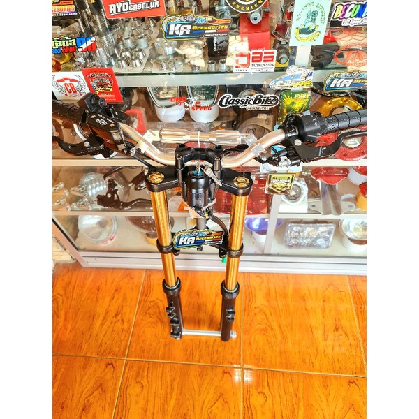 Shock sekok shockbraker depan ninja mos as gold set pnp cb gl mp tiger