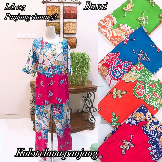 Daster Baju Tidur Setelan Batik Kulot