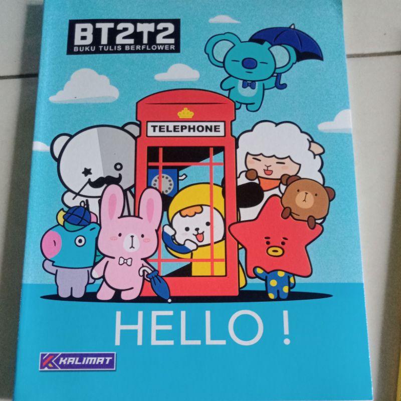 Buku Tulis isi 58 Motif BTS/BT21