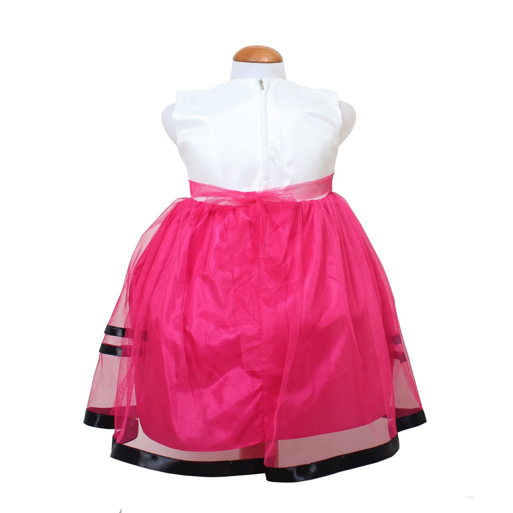 Dress Kids Cutie/Baju Terusan Casual Dress Brukat Anak 1-3thn Tanpa Lengan/Gaun Pesta Anak Murah