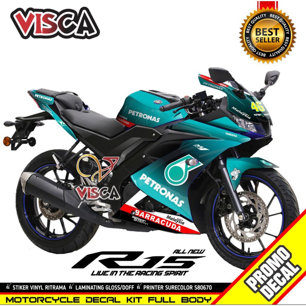 Decal Stiker Motor R15 V3 Petronas