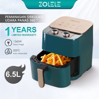 ZOLELE Air Fryer 6.5L High capacity Large capacity Double knob  Multifunctional Oil Free Frying Pan