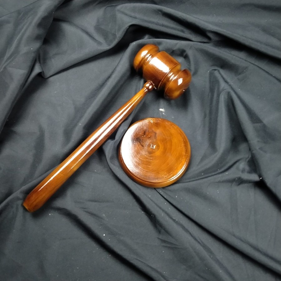 Palu Sidang Hakim Kerajinan Kayu Jati Asli