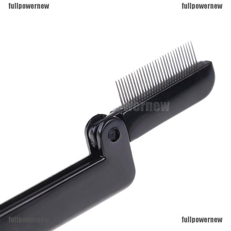 【COD】FLID Foldable eyelash comb metal eyebrow brush tool mascara separator lash curl