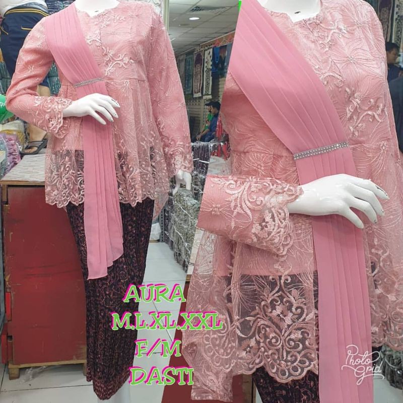 REAL PICT • SET KEBAYA SELENDANG FM NEW / KEBAYA JUMBO / KEBAYA OUTFIT MODERN-6