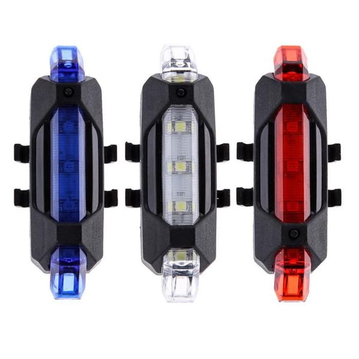 Lampu sepeda USB LED charging lampu depan belakang Lampu sepeda USB LED charging lampu depan belakang