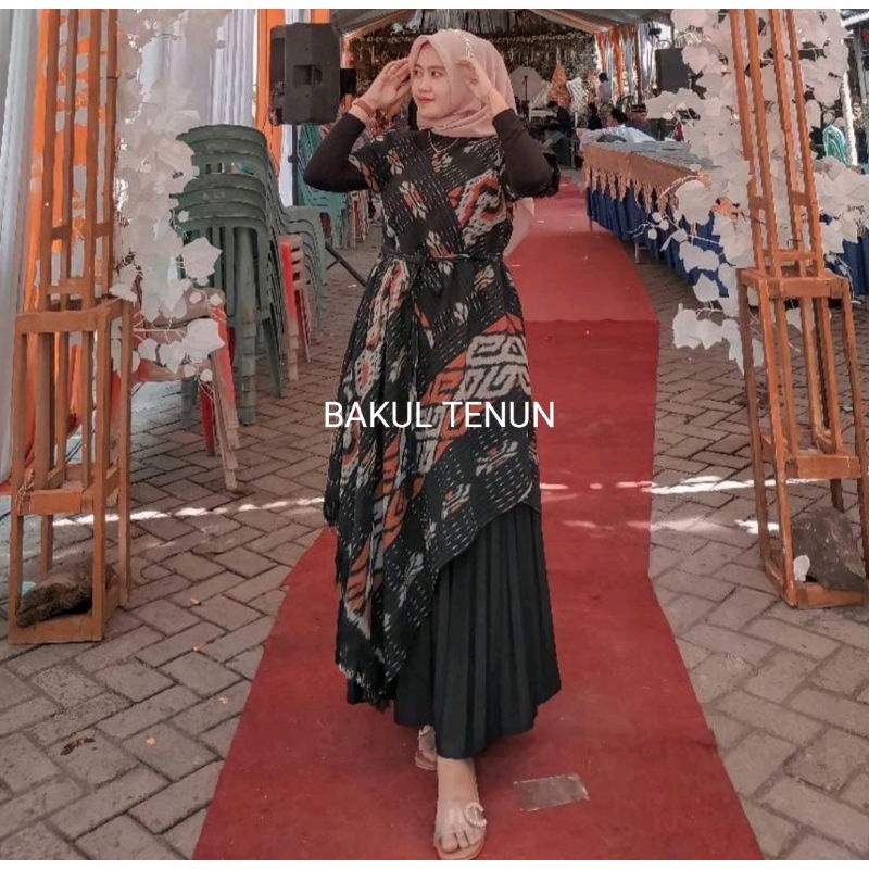BAJU KONDANGAN TENUN - BAJU COUPLE - DRES TENUN - OUTFIT KONDANGAN