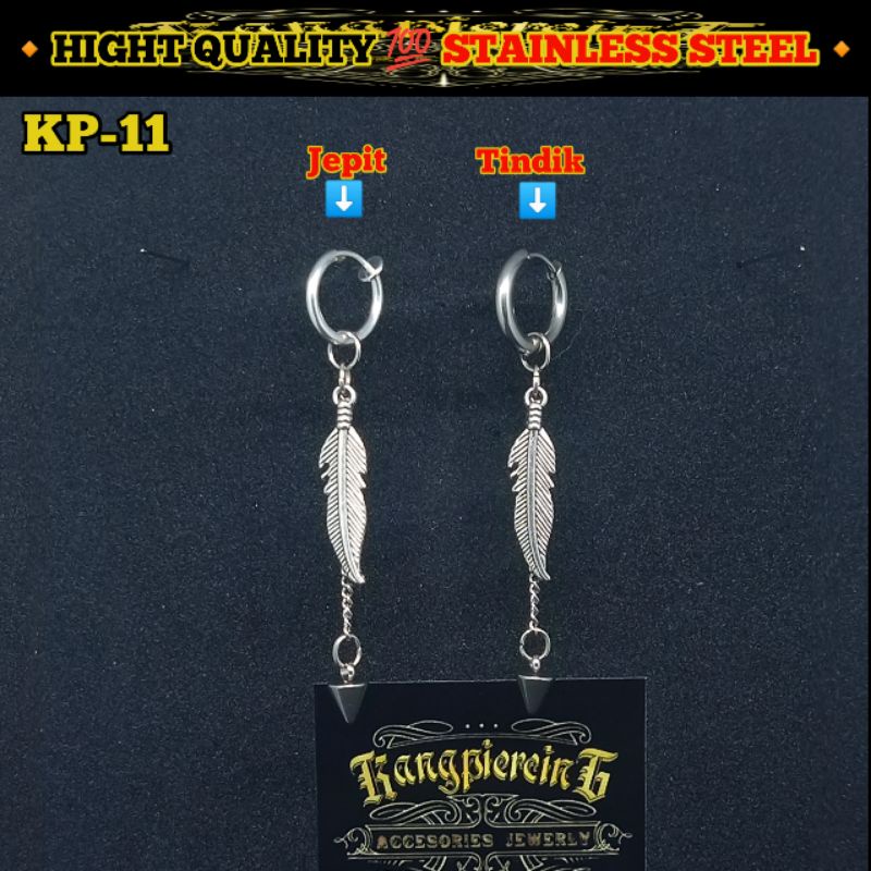 NEW ANTING BTS JUNGKOK JIMMIN TINDIK DAN JEPIT TERBARU 100% STAINLESS STEEL ASLI