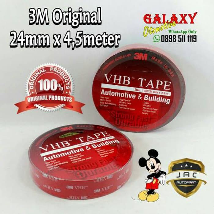 

[PROMO] Isolasi Dobel Tape 3M VHB 24mm x 4.5meter 100⎕riginal