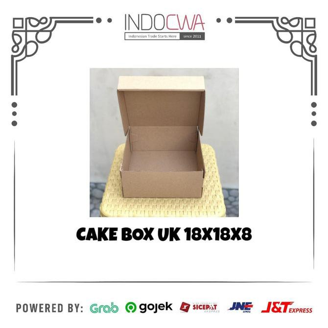 

Cake Box / Kardus Karton Box Kue Polos Uk 18X18X8